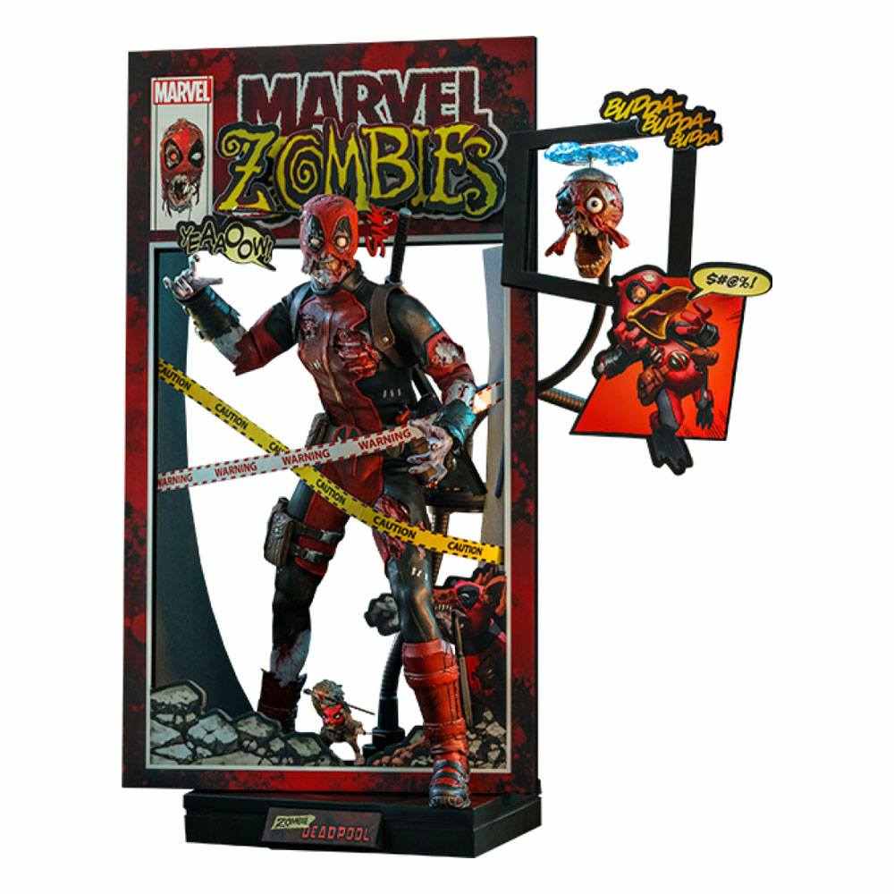 Zombie Deadpool Figur von Hot Toys, detaillierte Zombie-Optik, ideal für Marvel- und Actionfiguren-Sammler