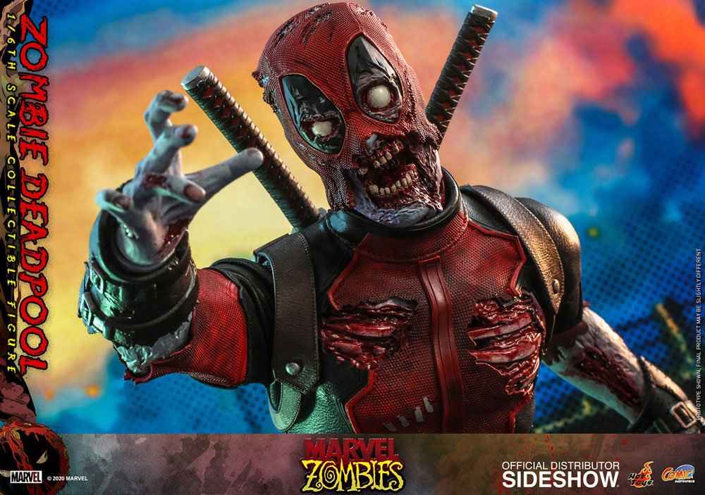 Deadpool Zombie Deadpool Marvel Comic Masterpiece 1/6 Actionfigur 8