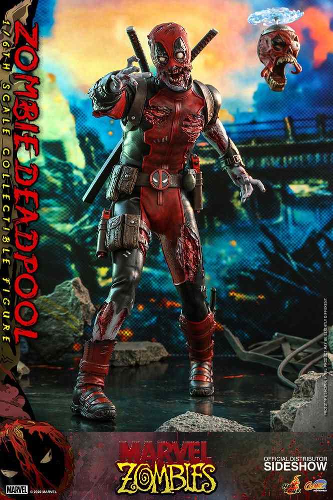 Deadpool Zombie Deadpool Marvel Comic Masterpiece 1/6 Actionfigur 13