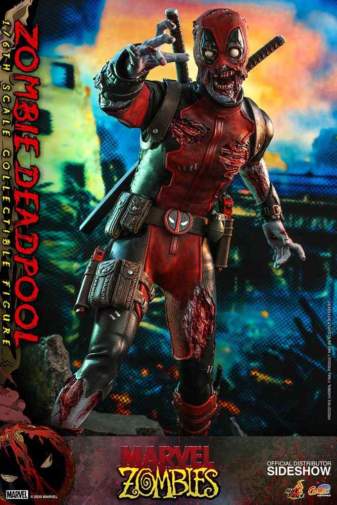 Deadpool Zombie Deadpool Marvel Comic Masterpiece 1/6 Actionfigur 28