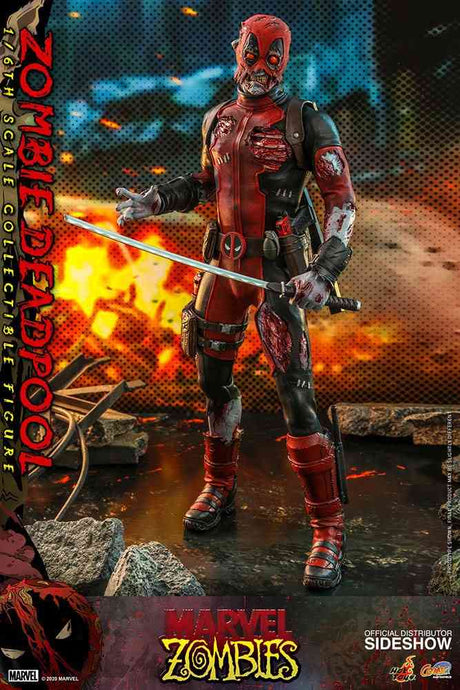 Deadpool Zombie Deadpool Marvel Comic Masterpiece 1/6 Actionfigur 30