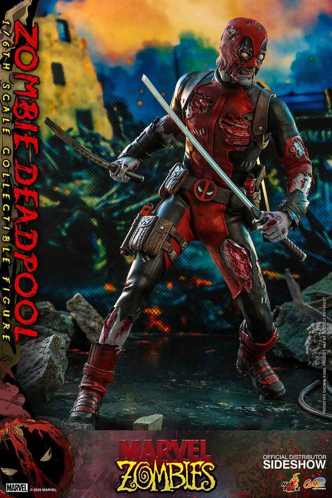 Deadpool Zombie Deadpool Marvel Comic Masterpiece 1/6 Actionfigur