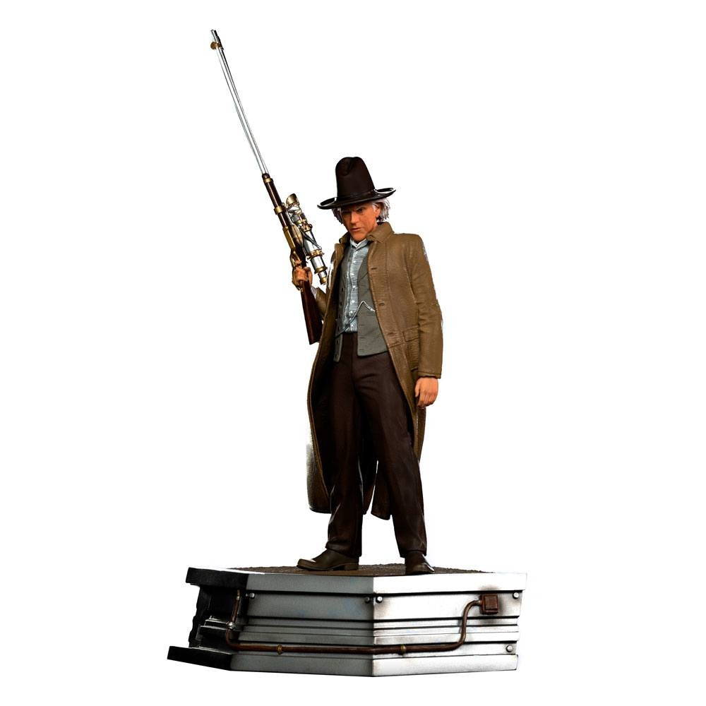 Zurück in die Zukunft III Doc Brown 32 cm 1/10 Art Scale Statue zum kaufen für Sammler und Film Fans