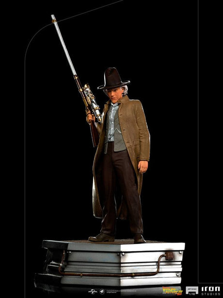 Zurück in die Zukunft III Doc Brown 32 cm 1/10 Art Scale Statue 2