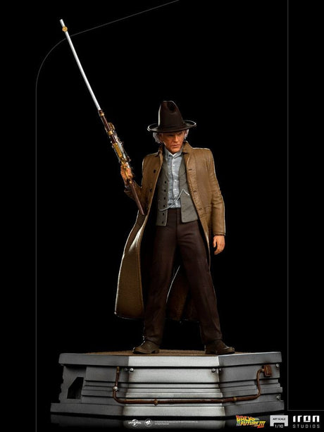 Zurück in die Zukunft III Doc Brown 32 cm 1/10 Art Scale Statue 5