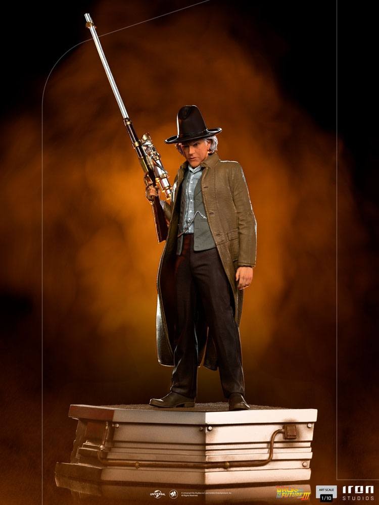 Zurück in die Zukunft III Doc Brown 32 cm 1/10 Art Scale Statue 6